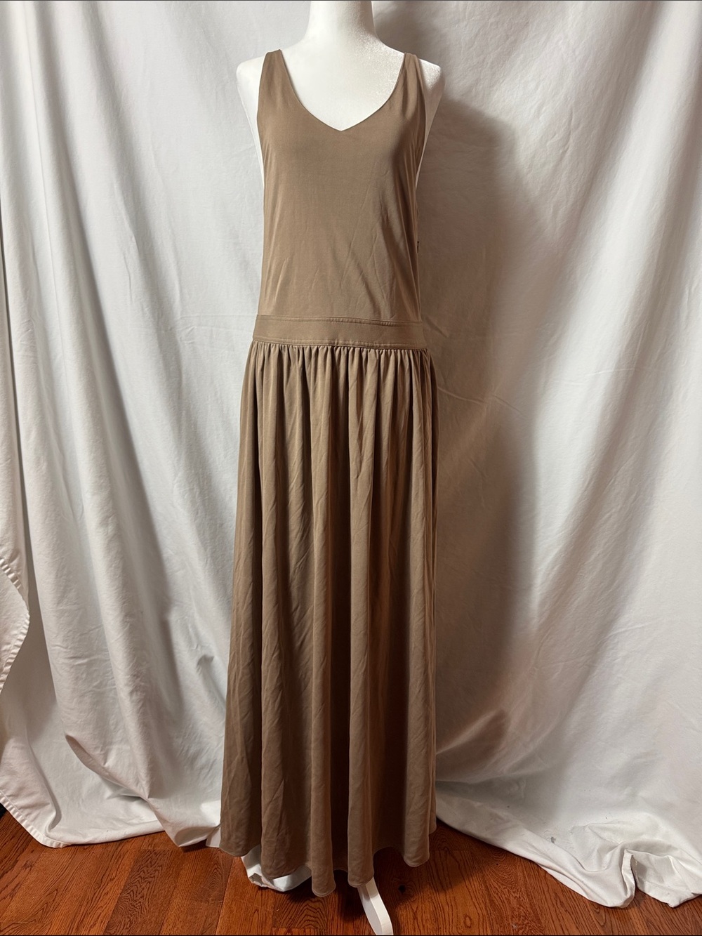 rag & bone Sleeveless V-Neck Maxi Dress in Taupe